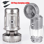 Solar Rechargeable Camping Lantern with Fan
