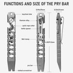 TISUR Titanium EDC Pry Bar with Bottle Opener