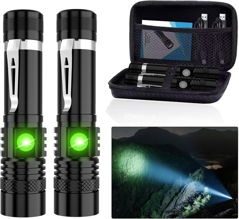 Hoxida 2000-Lumen Rechargeable Tactical Flashlight
