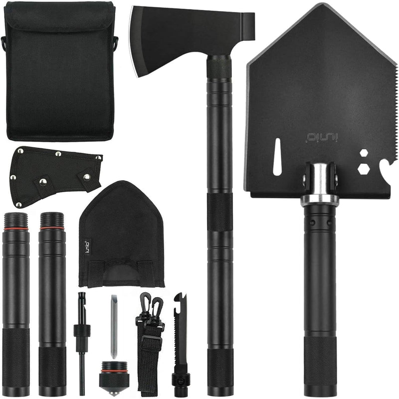 iunio Folding Camping Shovel — Portable Entrenching Tool