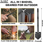 iunio Folding Camping Shovel — Portable Entrenching Tool