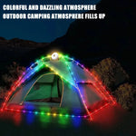 Camping String Lights 2-In-1 Waterproof Portable