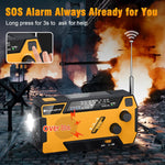 RunningSnail Emergency Solar Hand Crank Weather Radio