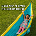 Portable Camping Hammock with Tree Straps — 500lb Capacity