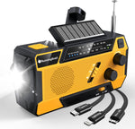 RunningSnail Emergency Solar Hand Crank Weather Radio
