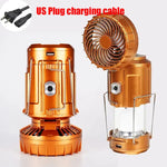 Solar Rechargeable Camping Lantern with Fan