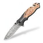 EDC Stainless Steel Folding Knife — Micarta Handle
