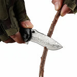 EDC Stainless Steel Folding Knife — Micarta Handle