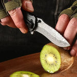 EDC Stainless Steel Folding Knife — Micarta Handle