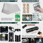 260Pcs Survival Kit - Camping Hiking Hunting Emergency Kit