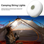Camping String Lights 2-In-1 Waterproof Portable