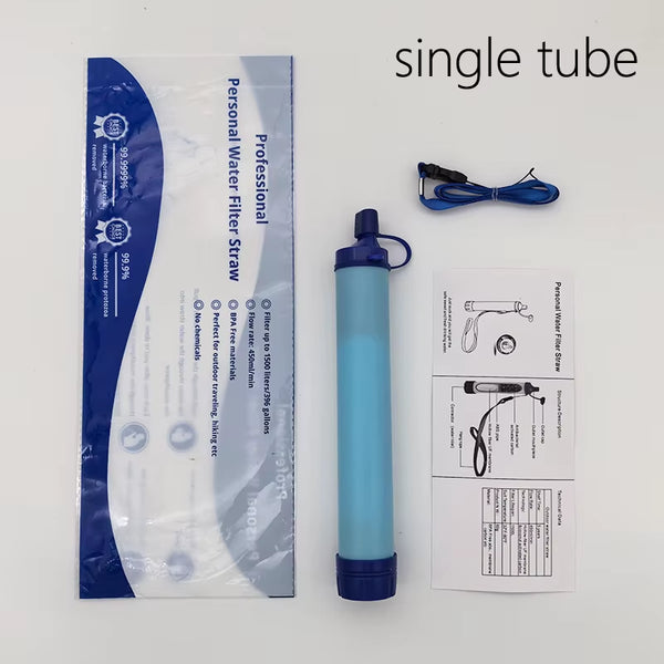 Portable Water Filter Straw for Hiking & Survival